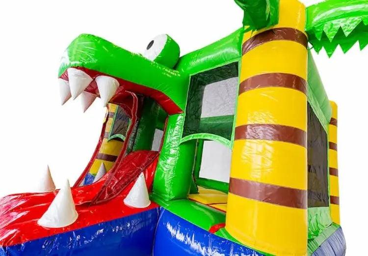 Springkussen Huren | Krokodil | 3,4m x 3,0m x 2,1m | Geschikt Voor 4 Personen - Jump Express