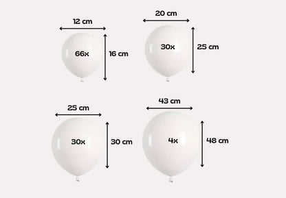 Witte Ballonnenboog Set