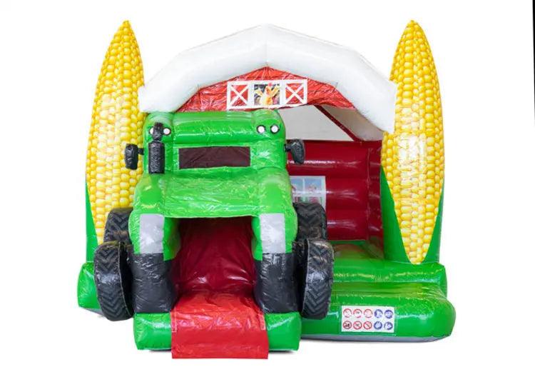 Springkussen Huren | Tractor | 4,9 m x 4,0 m x 3,3 m | Geschikt Voor 6 Personen - Jump Express