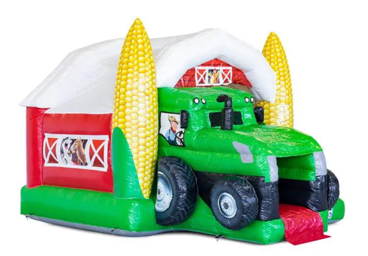 Springkussen Huren | Tractor | 4,9 m x 4,0 m x 3,3 m | Geschikt Voor 6 Personen - Jump Express