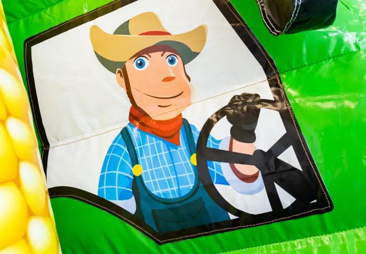 Springkussen Huren | Tractor | 4,9 m x 4,0 m x 3,3 m | Geschikt Voor 6 Personen - Jump Express