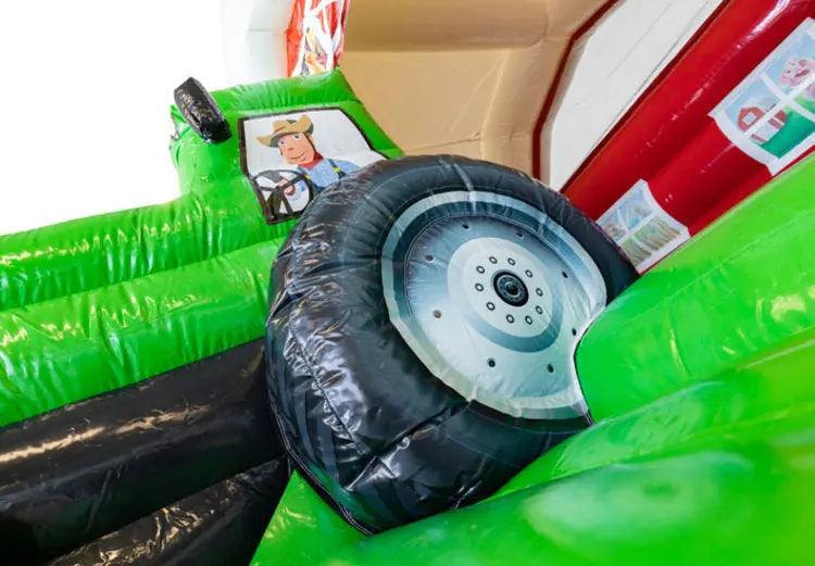 Springkussen Huren | Tractor | 4,9 m x 4,0 m x 3,3 m | Geschikt Voor 6 Personen - Jump Express