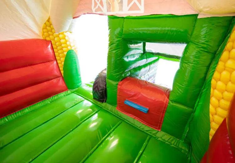 Springkussen Huren | Tractor | 4,9 m x 4,0 m x 3,3 m | Geschikt Voor 6 Personen - Jump Express