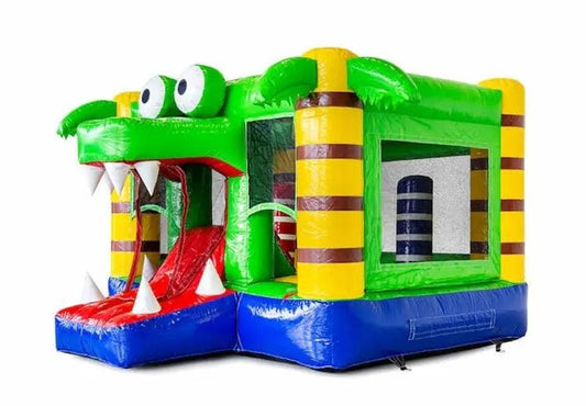 Springkussen Huren | Krokodil | 3,4m x 3,0m x 2,1m | Geschikt Voor 4 Personen - Jump Express