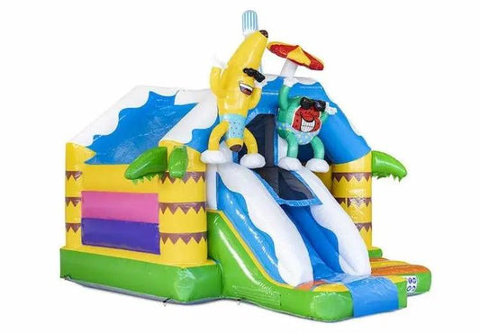 Springkussen Huren | Summer Party | 4,9 m x 4,0 m x 4,0 m | Geschikt Voor 6 Personen - Jump Express